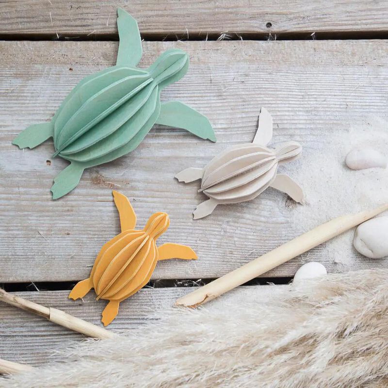 Lovi 3D Puzzle Decor Sea Turtle 12cm Mint Green image number 1